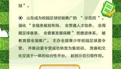 全国唯一！山东这份改革方案，让孩子们有球踢、有人教、有梦追