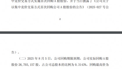 东方证券：已回购2670.32万股A股股份
