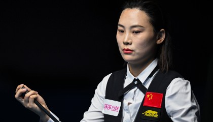 河南姑娘刘莎莎携两名队友锁定花式台球八强名额|大象闯世运