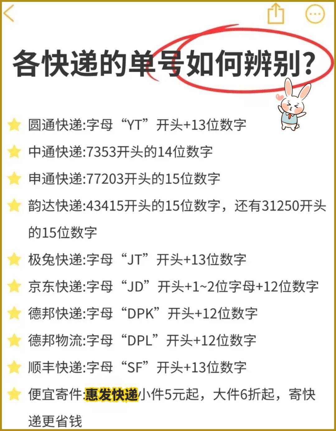 小白必看:怎样通过快递单号快速辨别快递公司?