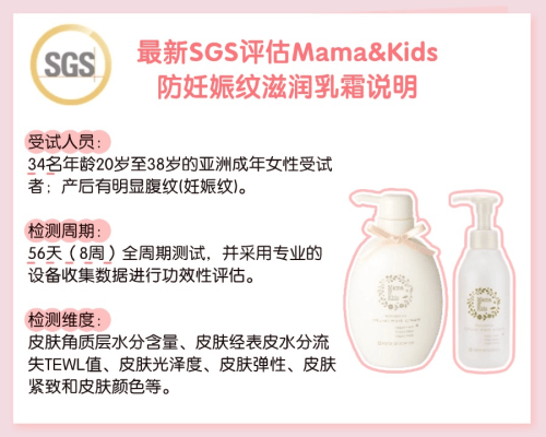 Mama&amp;Kids防妊娠纹滋润乳霜怎样?通过SGS权威检测