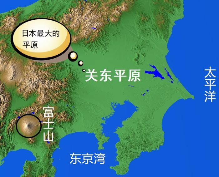 日本多山地丘陵，只有三个比较大的平原