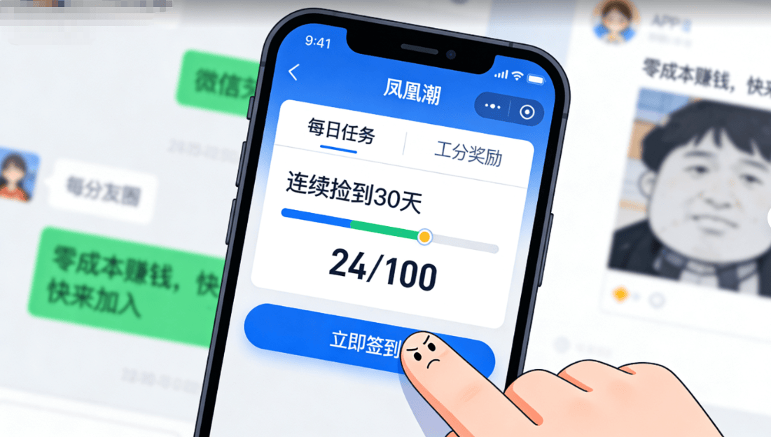 凤凰潮 APP 的卷轴模式 = 传销 + 资金盘,提现就卡壳,账号说封就封